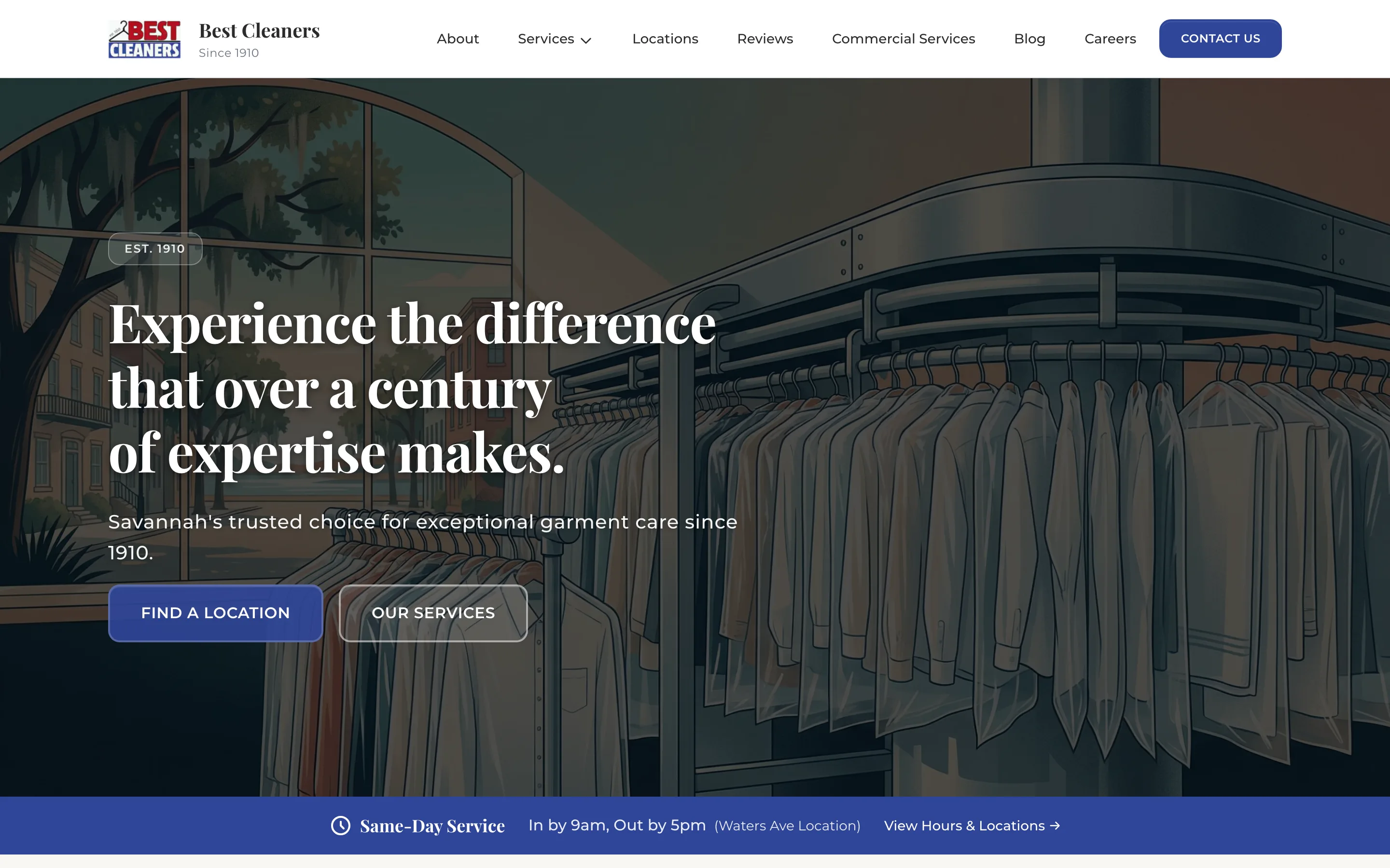 Best Cleaners & Laundry homepage