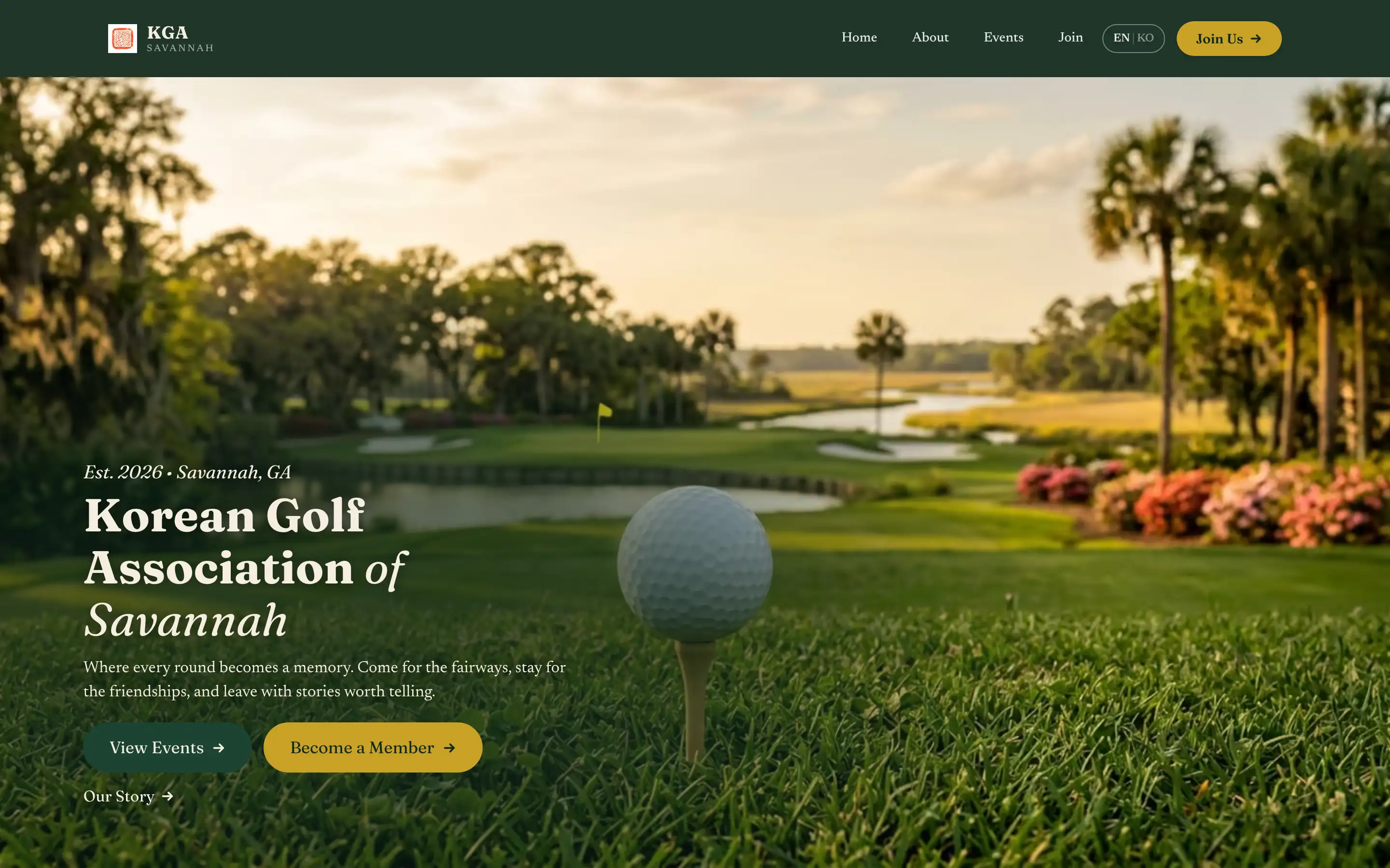 KGA Savannah homepage