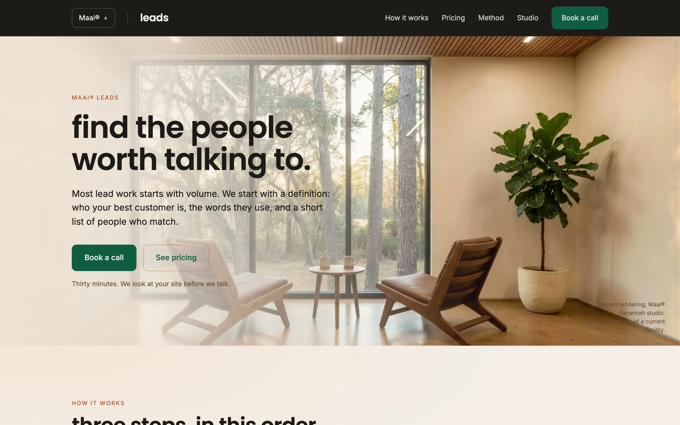Maai® Leads homepage